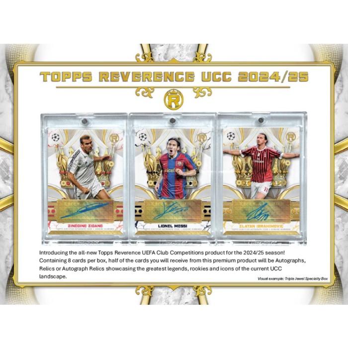 2024-25 Topps UEFA Club Competitions Reverence Soccer Hobby Box