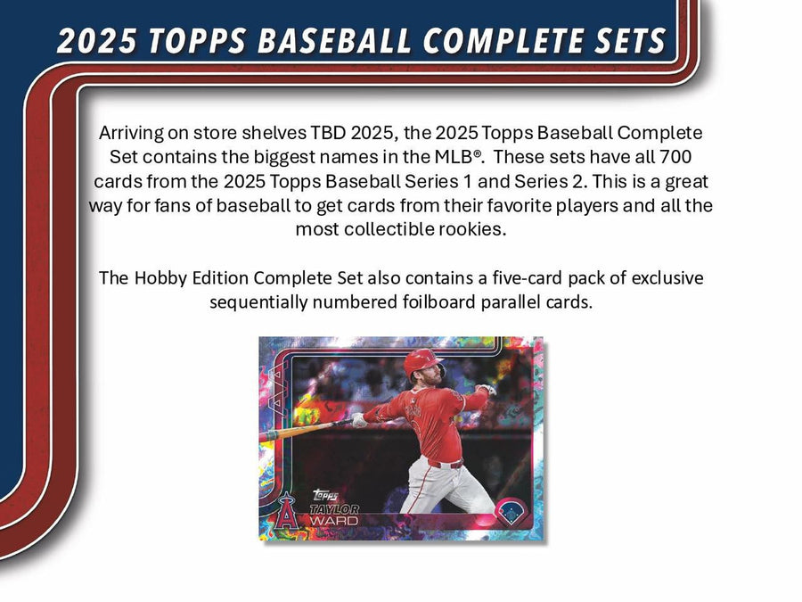 2025 Topps Baseball Factory Sealed Complete Set (Hobby Version) 12 Box Case
