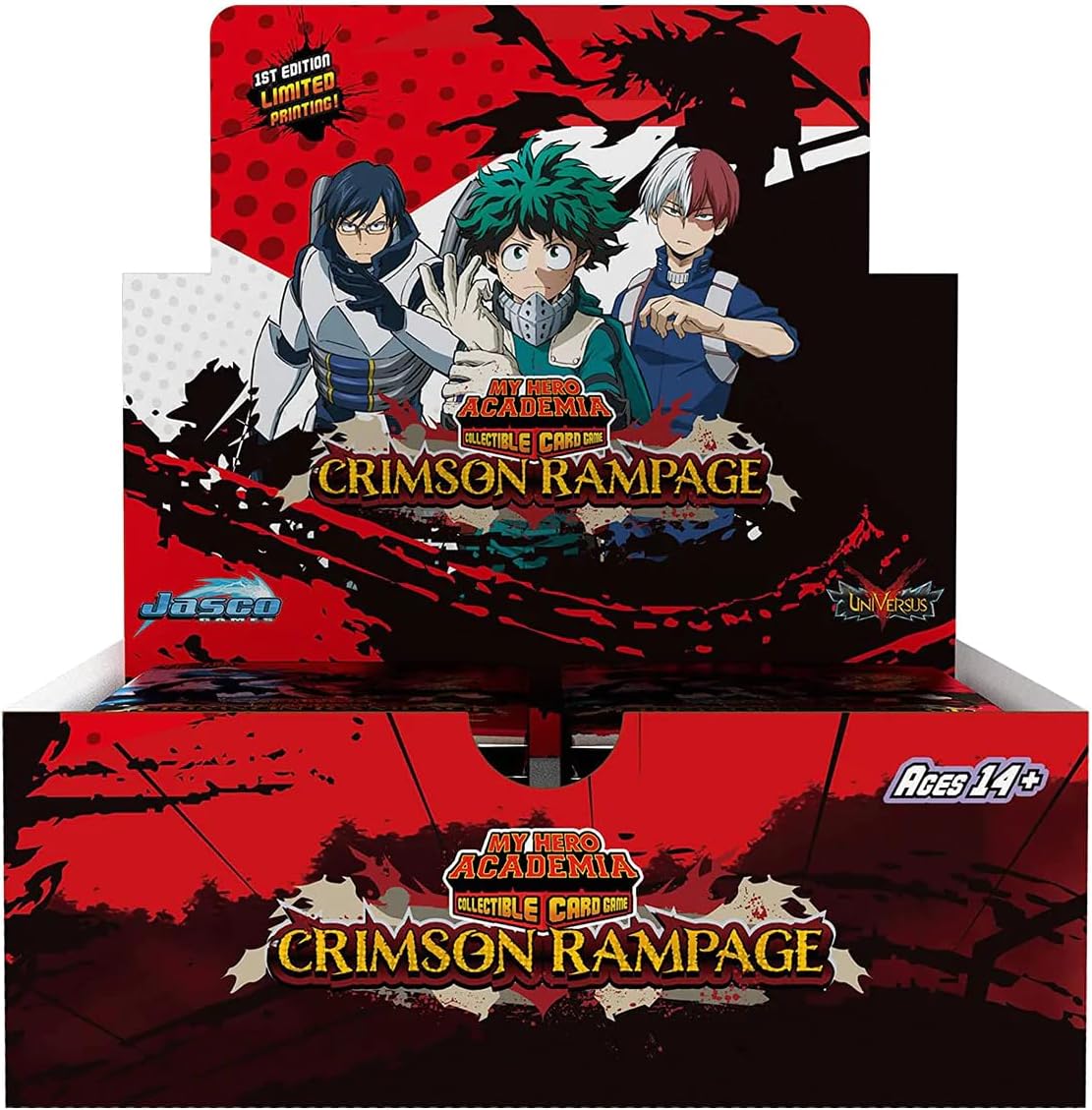 My Hero Academia Collectible Card Game Series 2 Unlimited Crimson Rampage Booster Display