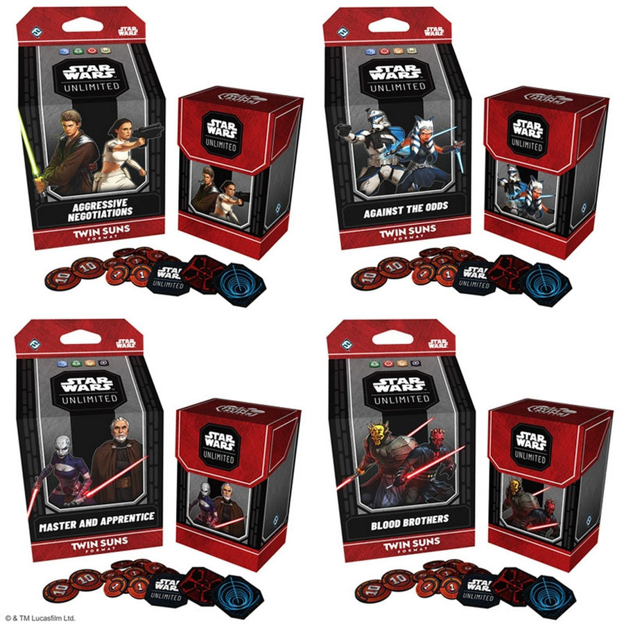 Star Wars: Unlimited - 2026 Twin Suns Deck Display (Set of 4)
