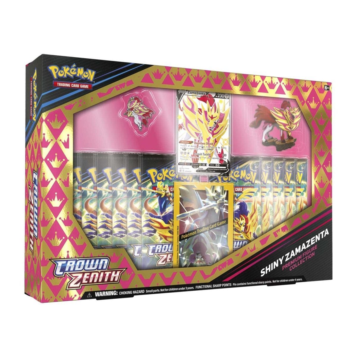 Pokemon: Sword & Shield Crown Zenith Shiny Zamazenta Premium Figure Collection