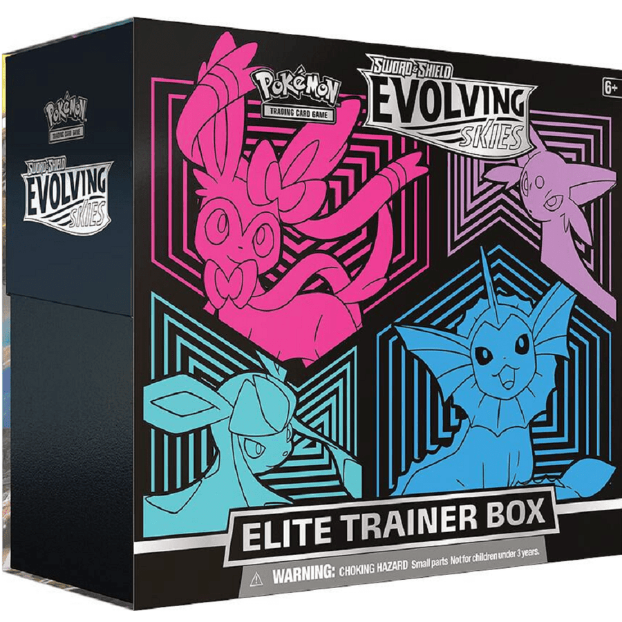 Pokemon: Sword & Shield Evolving Skies Elite Trainer Box [Glaceon/Vaporeon/Sylveon/Espeon]